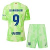 Officiële Voetbalshirt + Korte Broek FC Barcelona Lewandowski 9 Derde 2024-25 - Kids